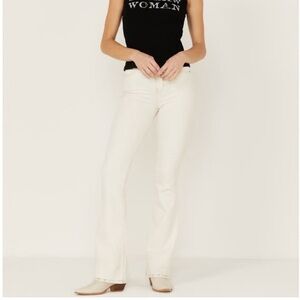 Idyllwind Stretchy Cream Rebel Wash Mid Rise Flare Jeans